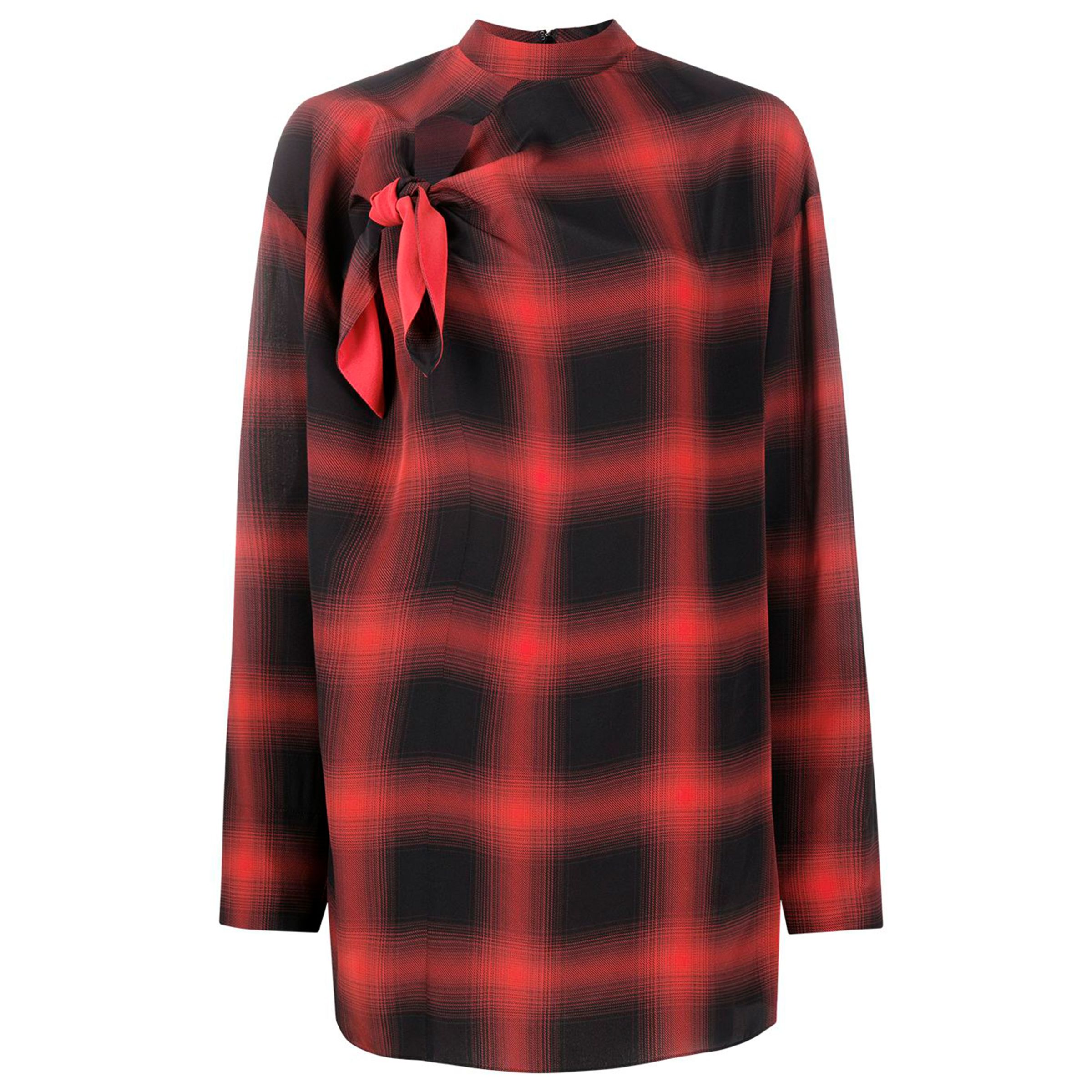 Блуза Stella McCartney Zadie черно-красная