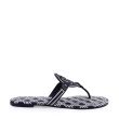 Шлепанцы Tory Burch Miller Metal-Logo темно-синие