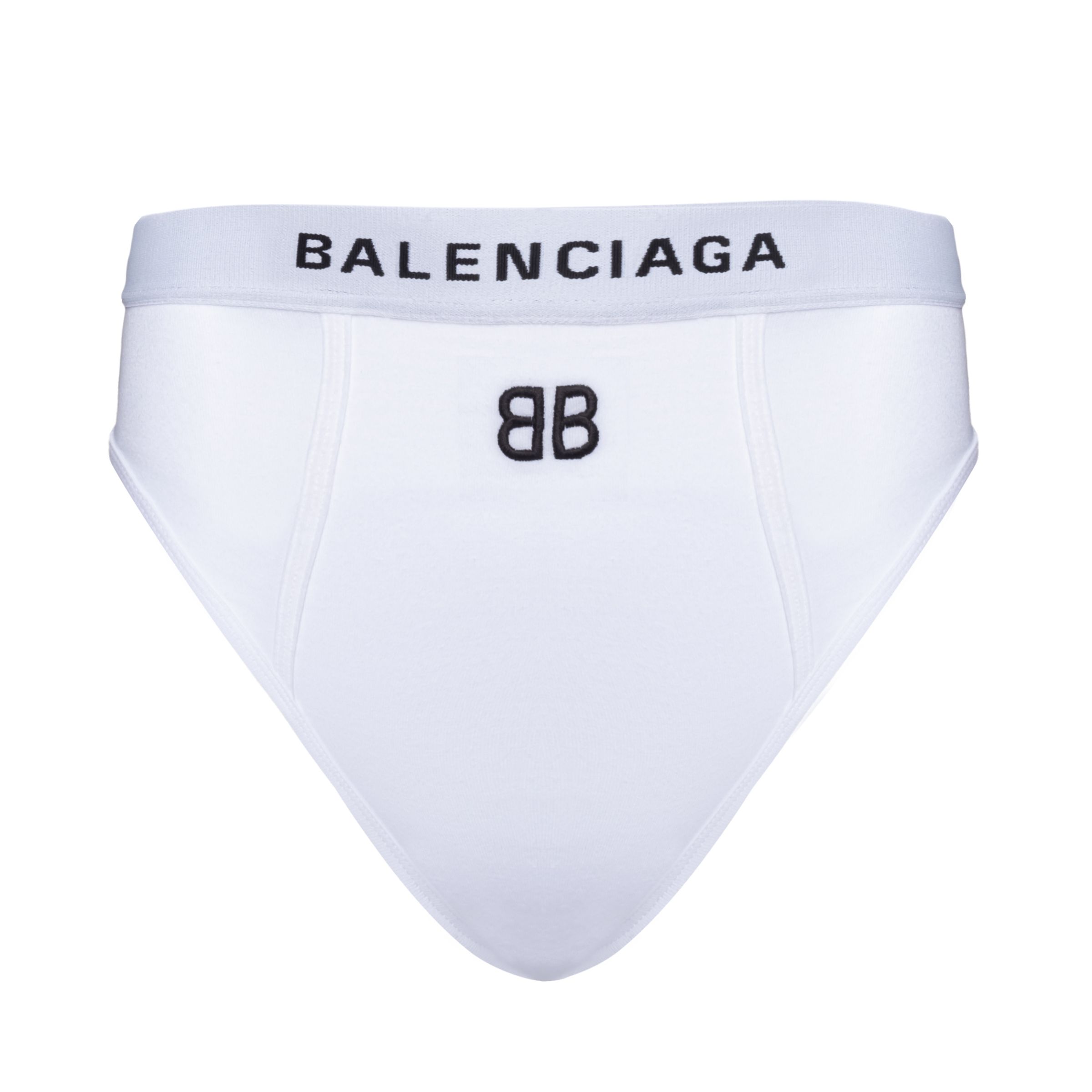 Трусы брифы Balenciaga белые