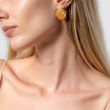 Серьги Fendi Signature золотые
