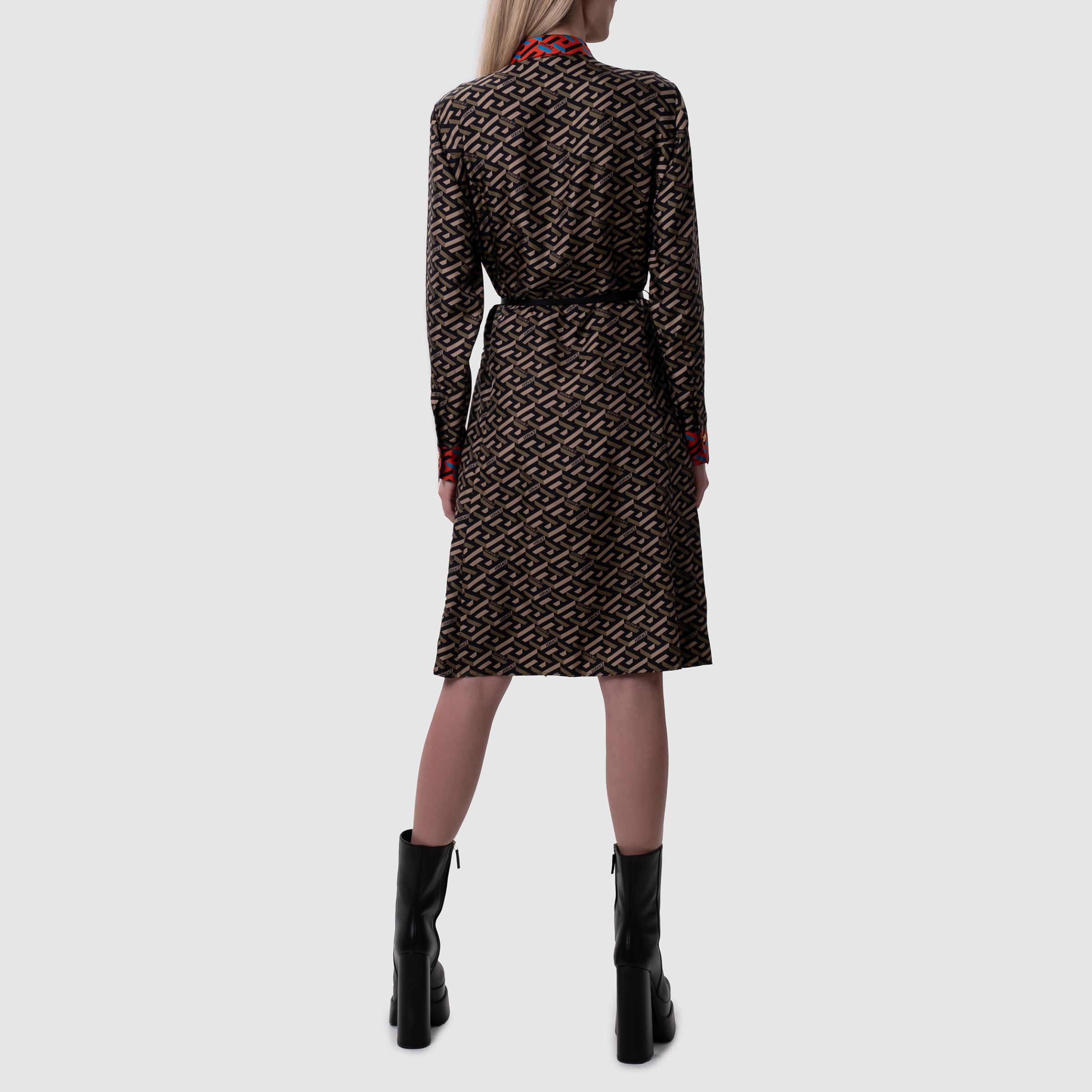 Сукня Versace чорно-коричнева
