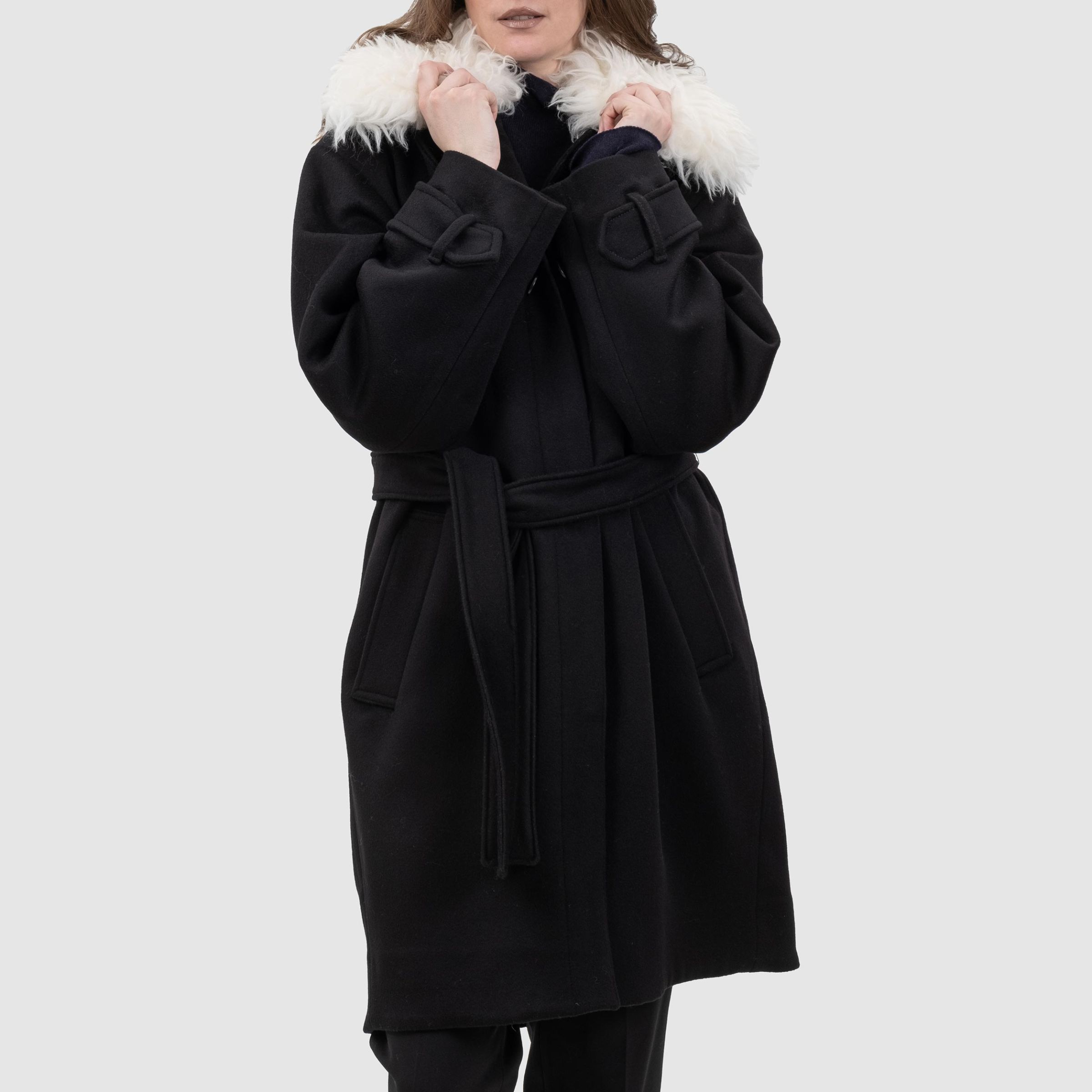 Пальто Stella McCartney черное