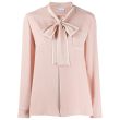 Рубашка Red Valentino розово-бежевая