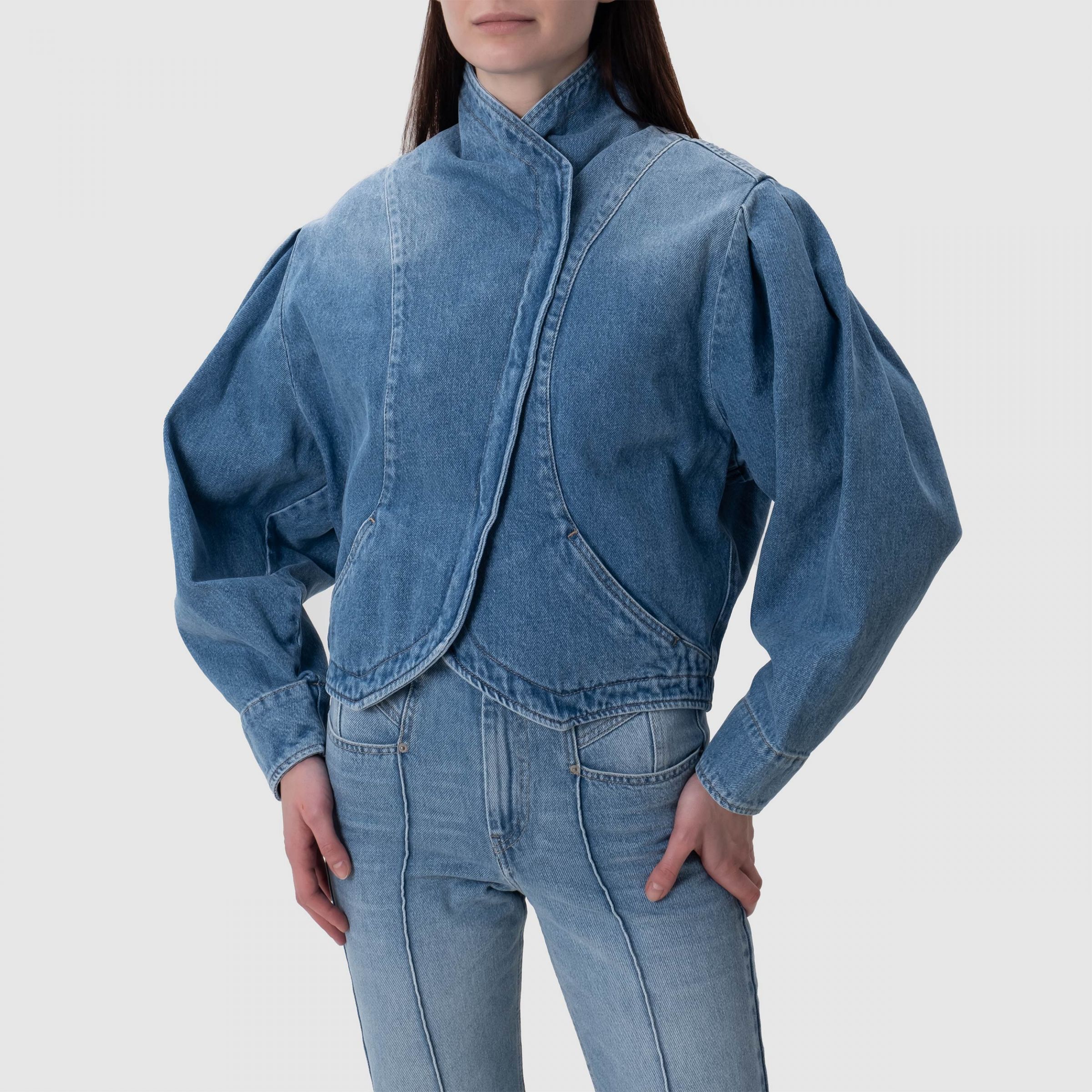 Куртка Isabel Marant Pauline блакитна