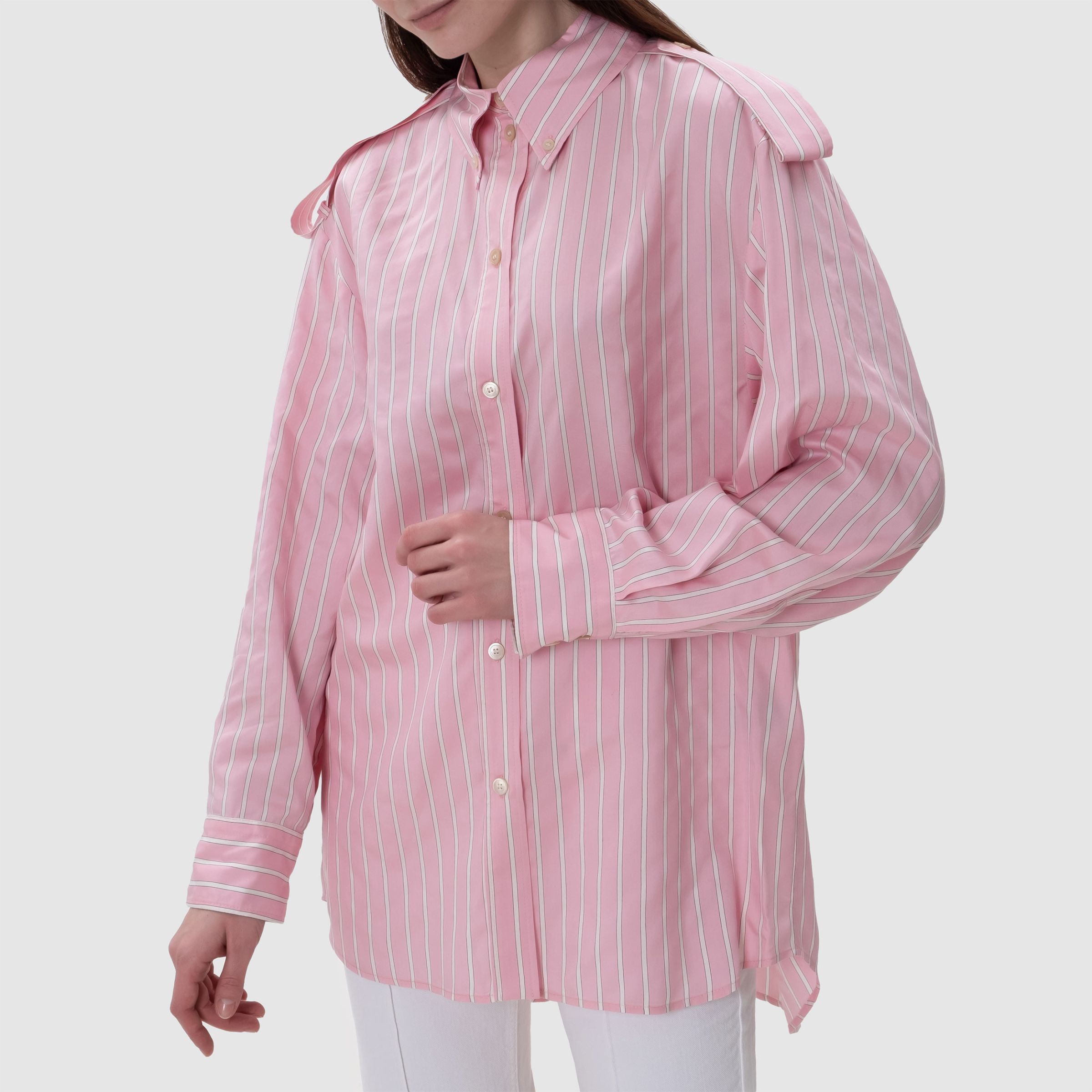 Рубашка с длинными рукавами Isabel Marant Sylvine  розовая
