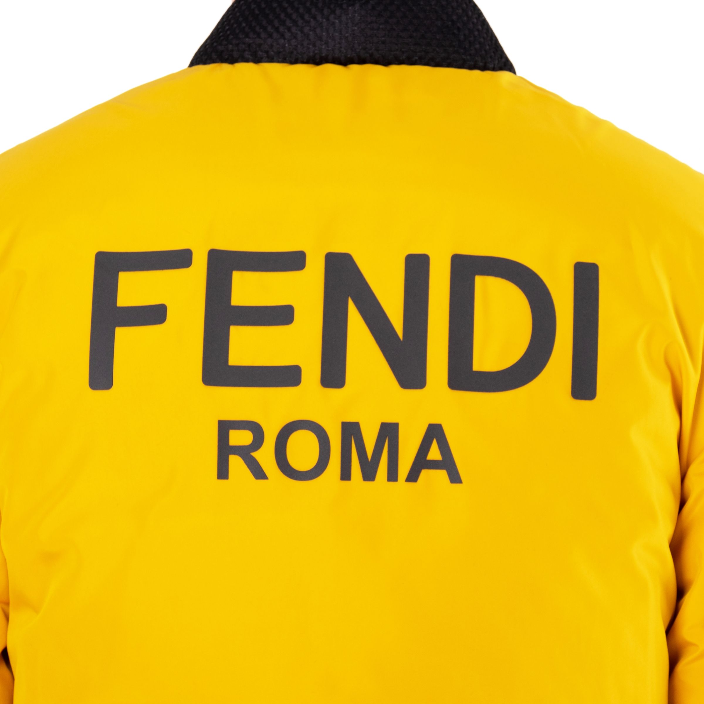 Куртка Fendi чорно-жовта