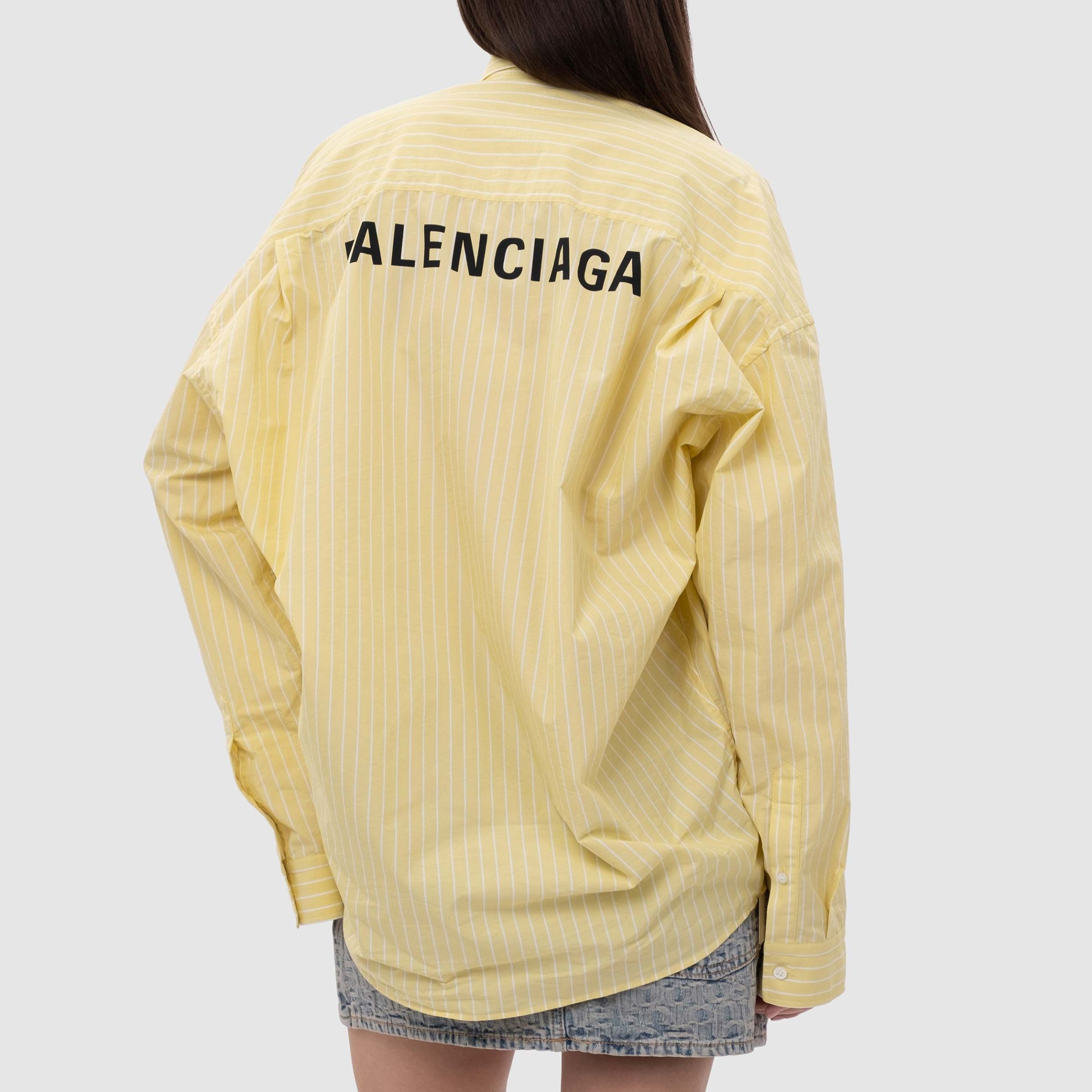 Рубашка Balenciaga желтая