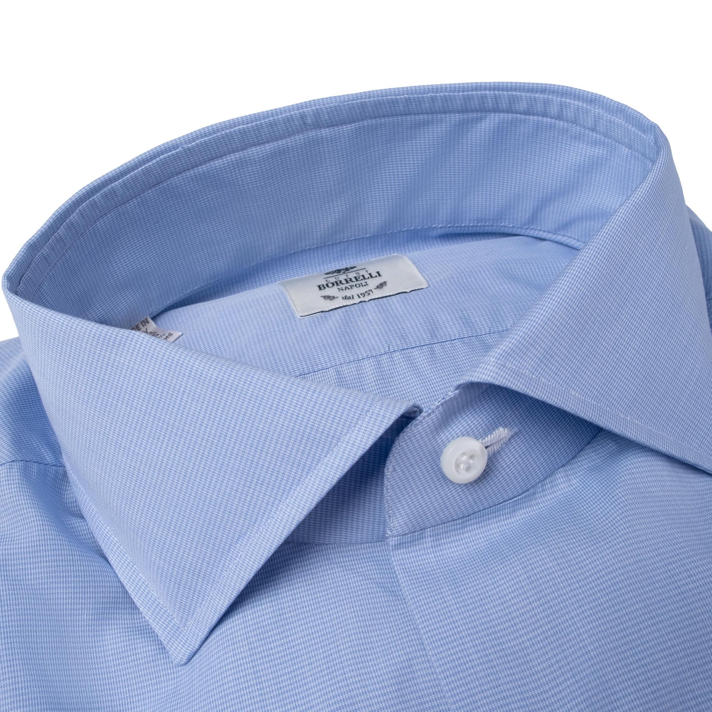 Рубашка Luigi Borrelli голубая