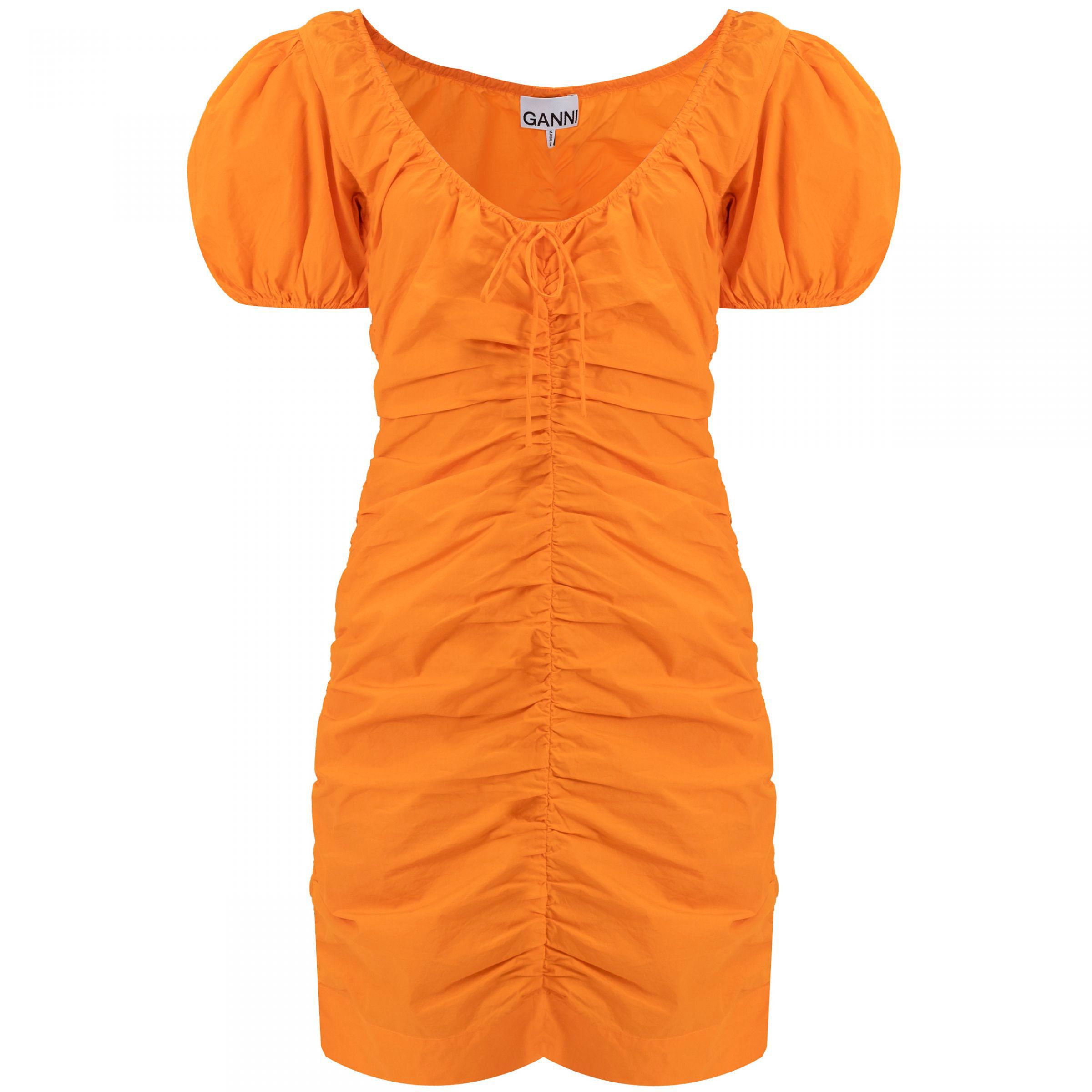 Платье Ganni оранжевое
