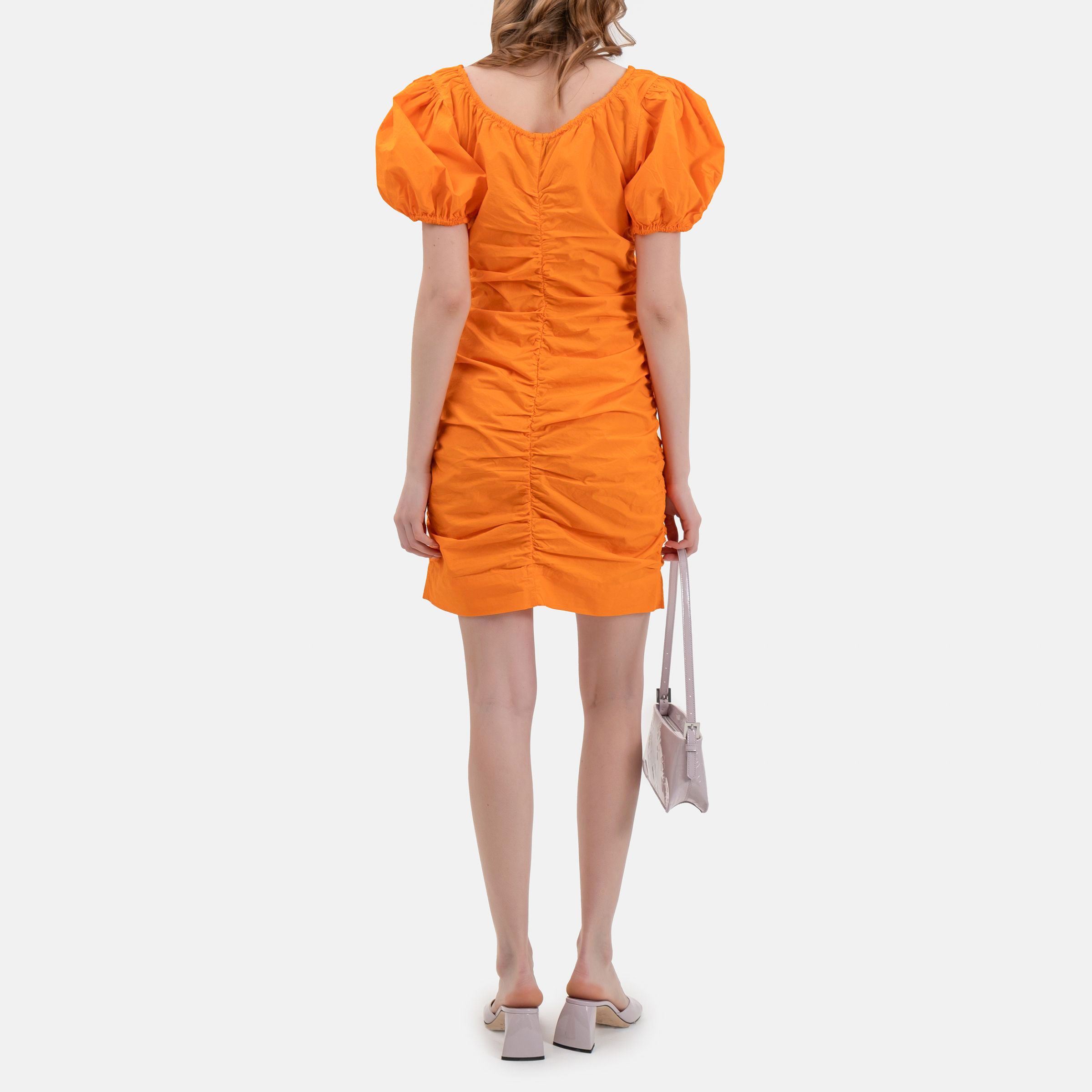 Платье Ganni оранжевое