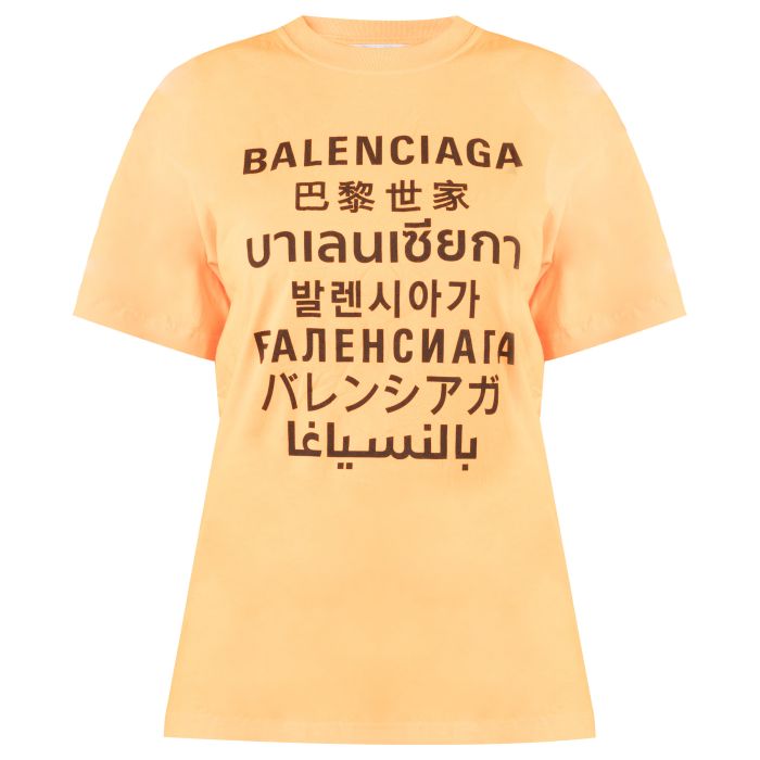 Футболка Balenciaga помаранчева