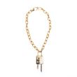 Ожерелье Givenchy Lock золотое