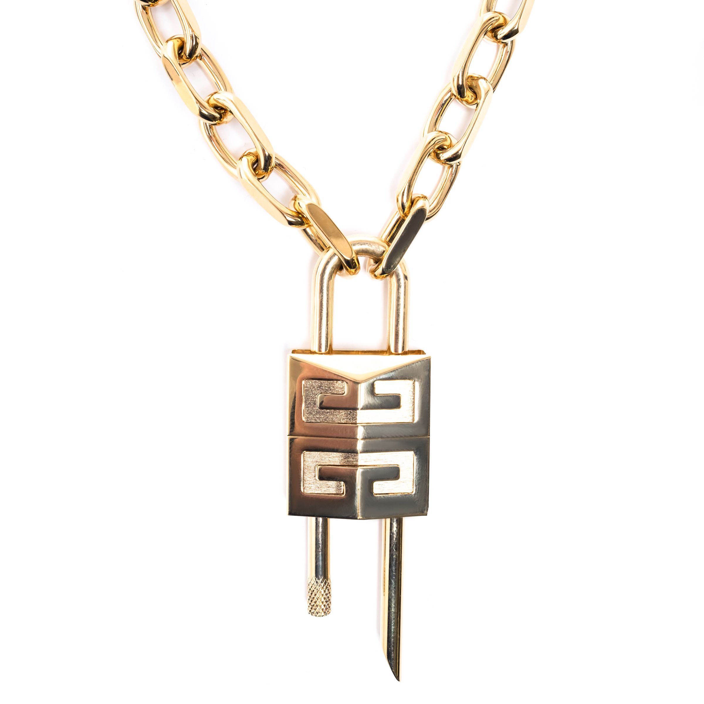 Ожерелье Givenchy Lock золотое