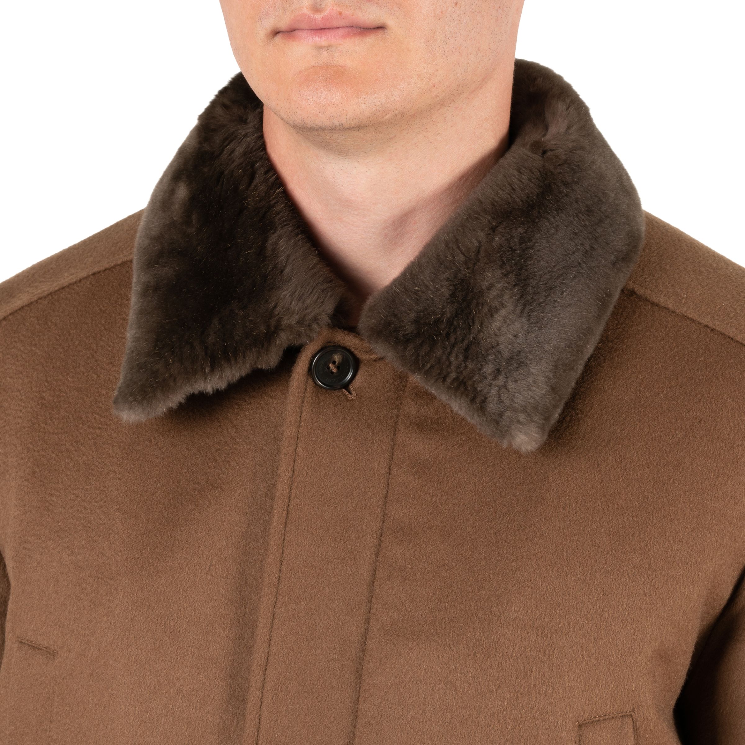 Пальто Corneliani коричневе