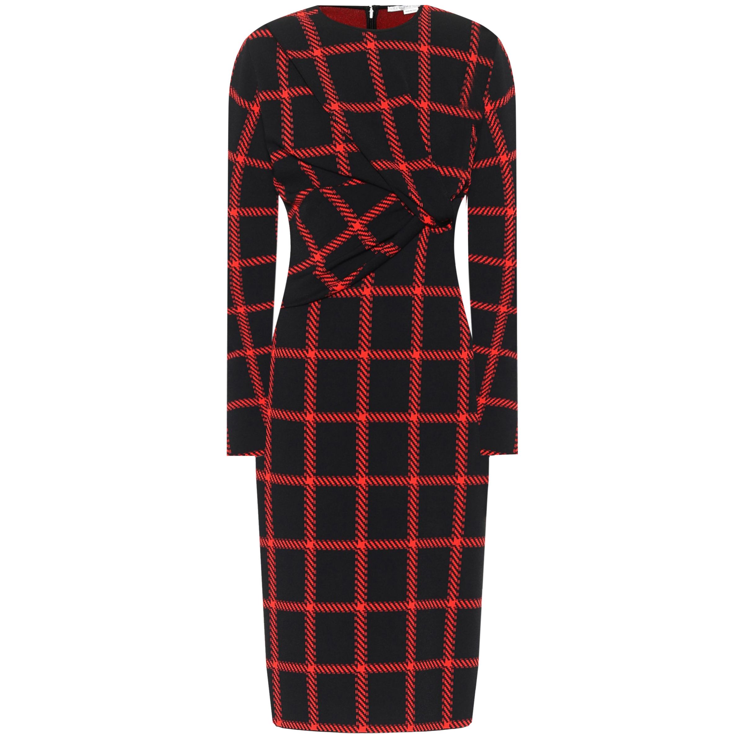 Платье Stella McCartney черно-красное
