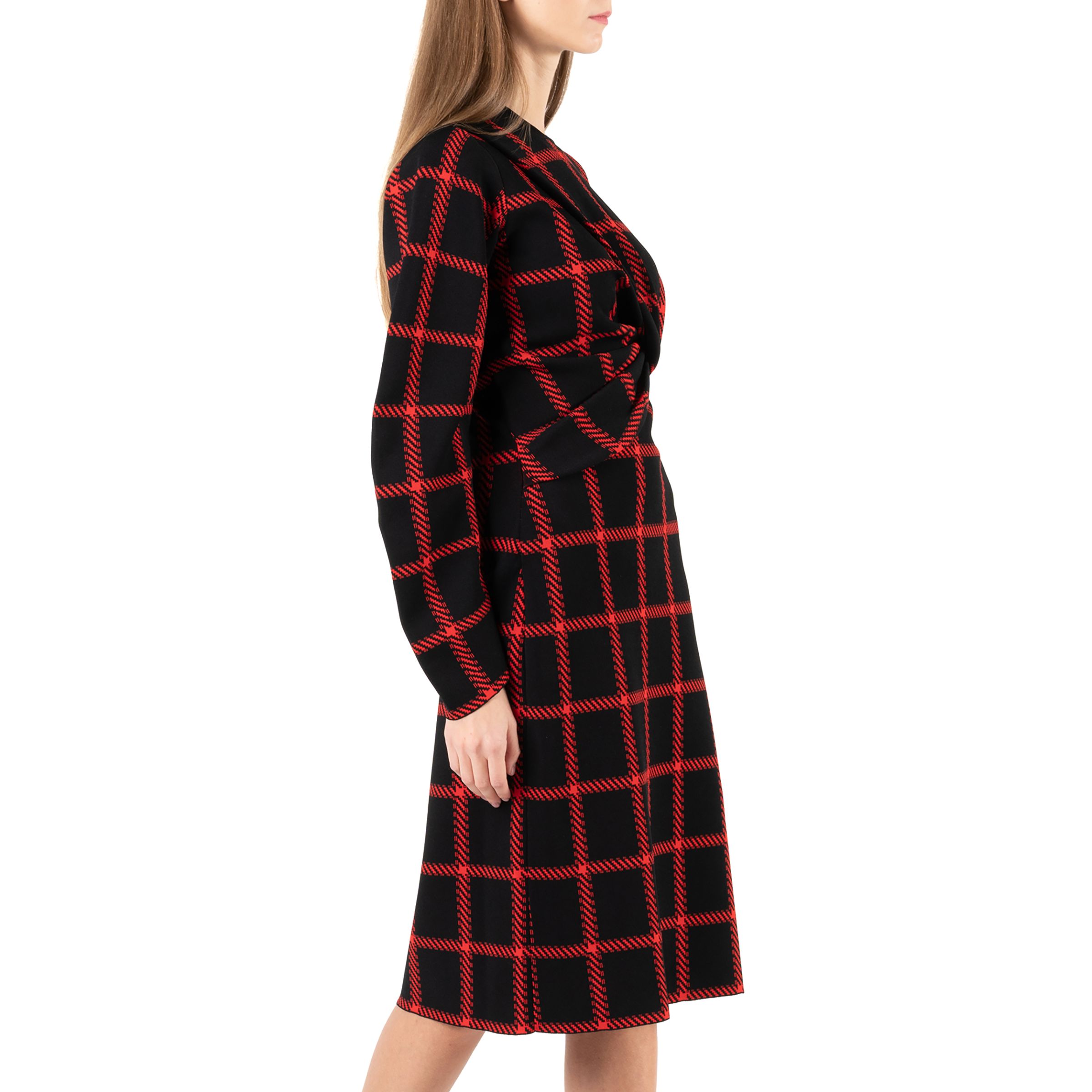 Платье Stella McCartney черно-красное