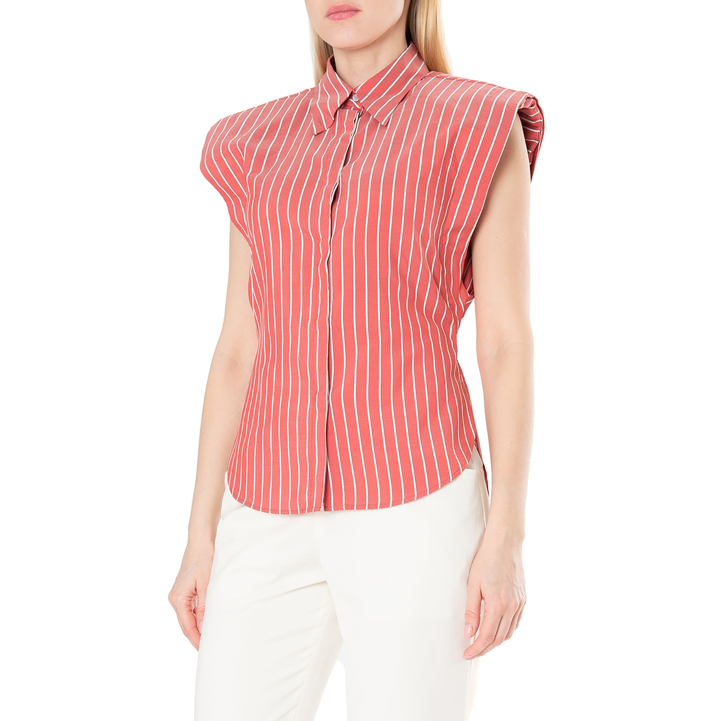 Сорочка з короткими рукавами Isabel Marant Enza червона