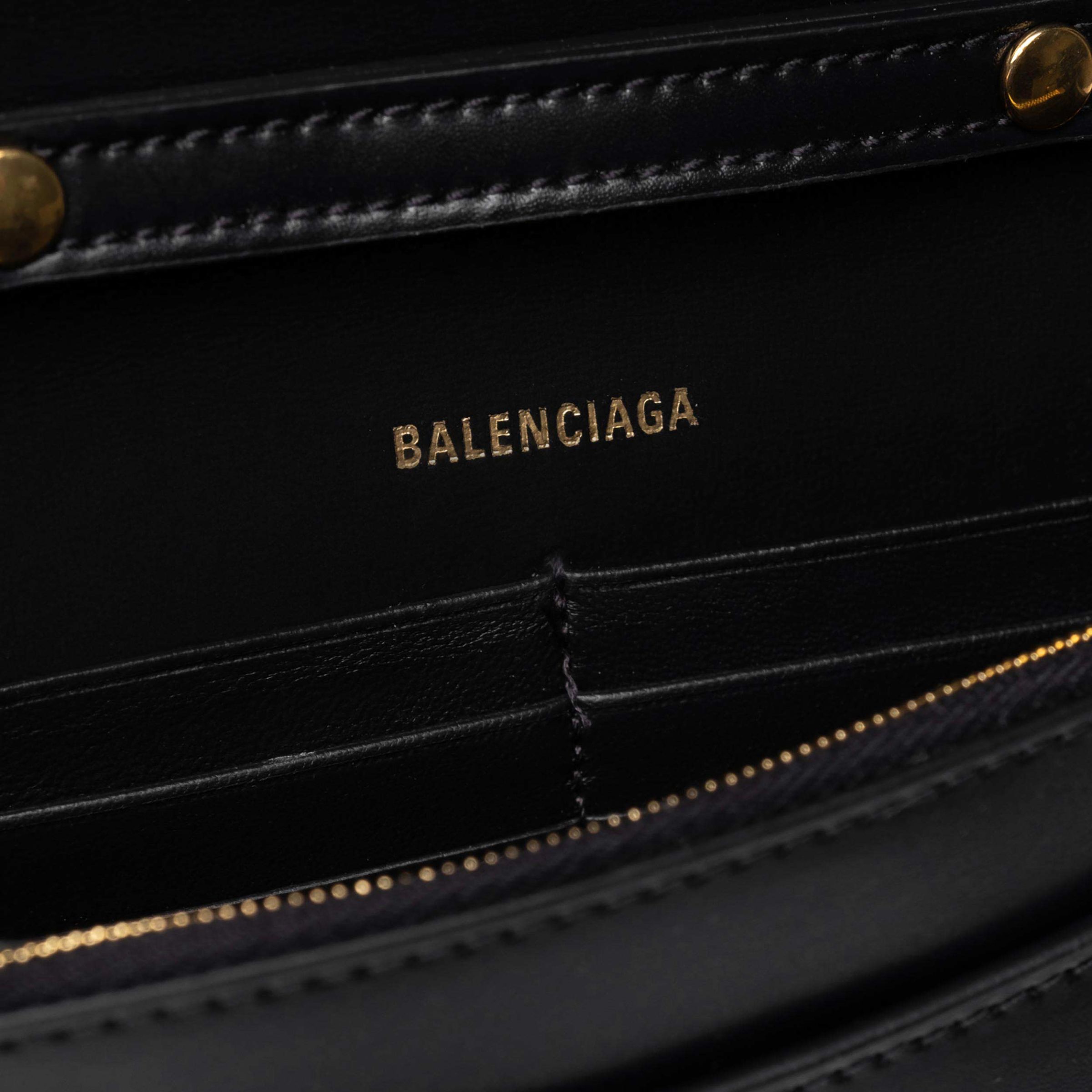 Сумка Balenciaga Hourglass Wallet чорна