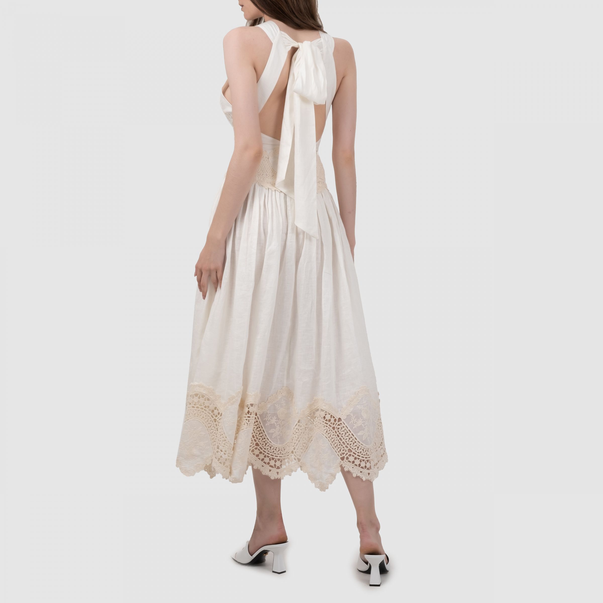 Платье Zimmermann молочное