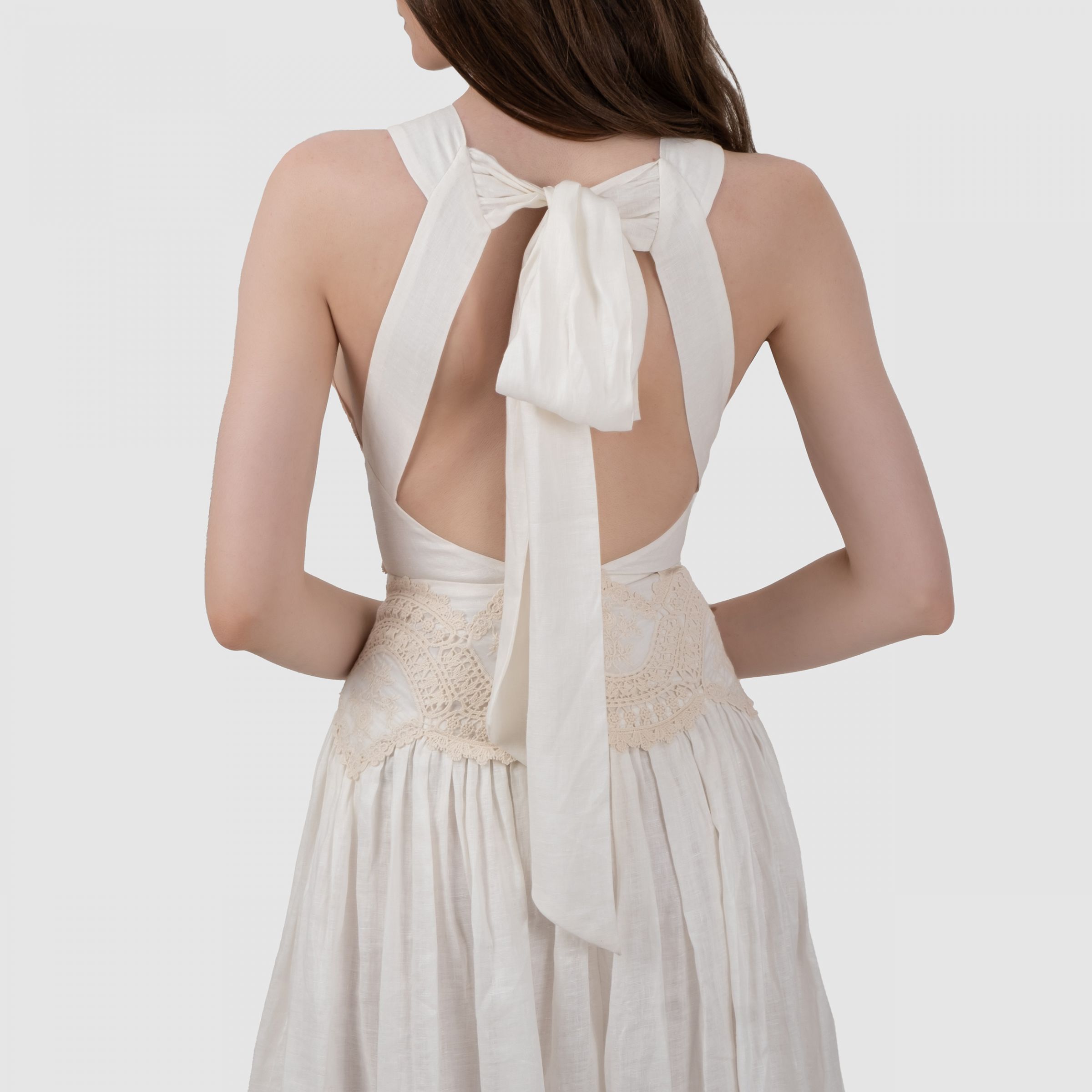 Платье Zimmermann молочное