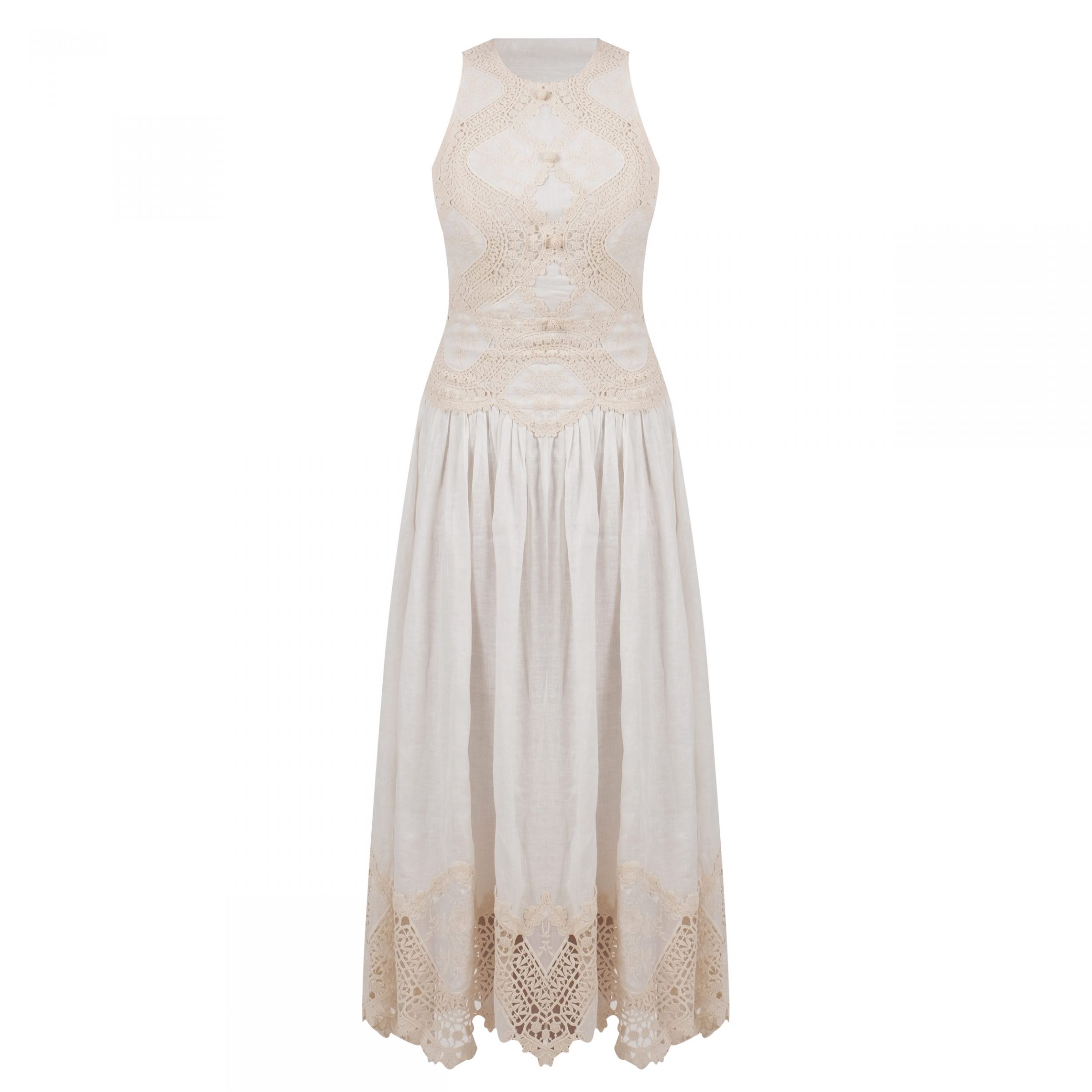 Платье Zimmermann молочное