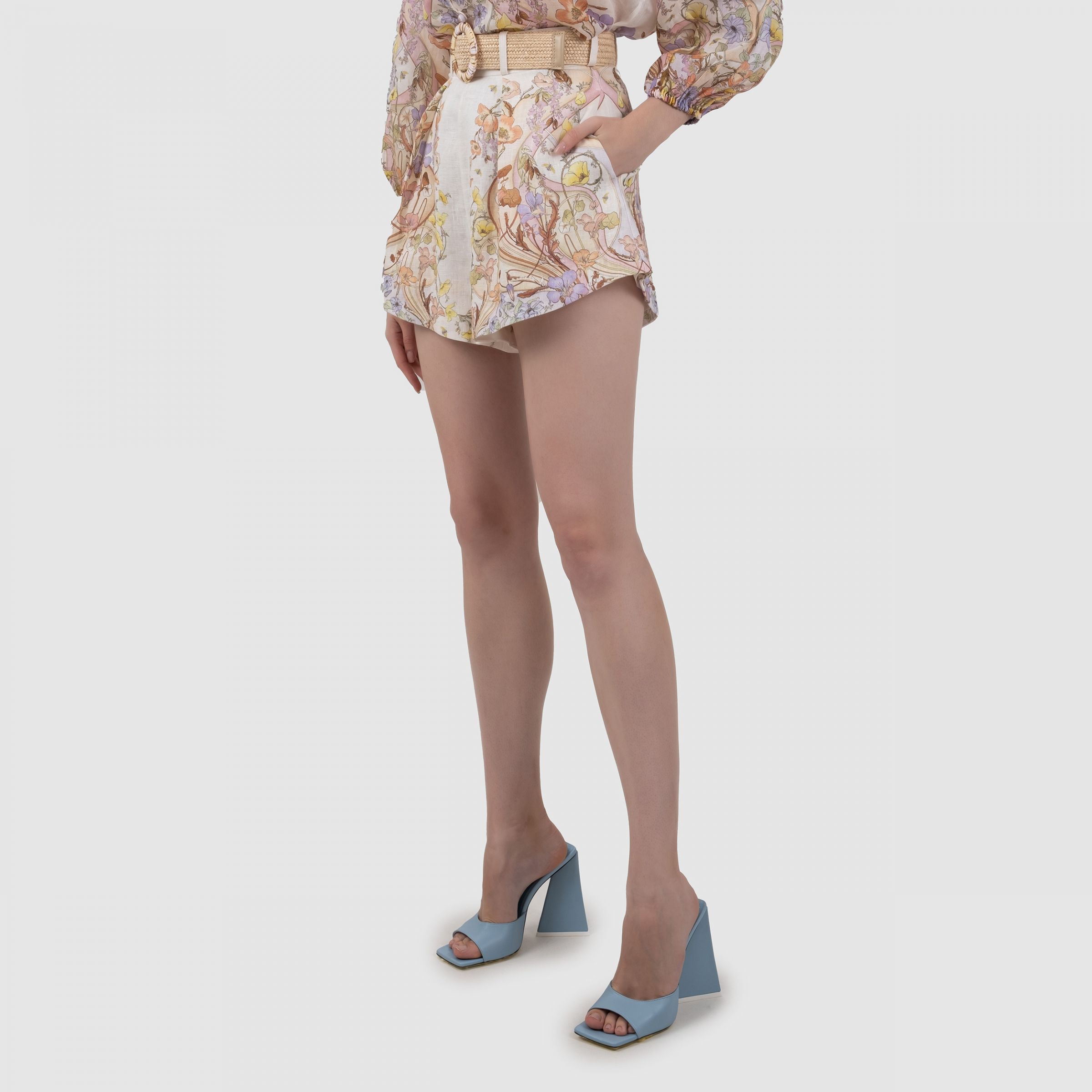 Шорты Zimmermann разноцветные