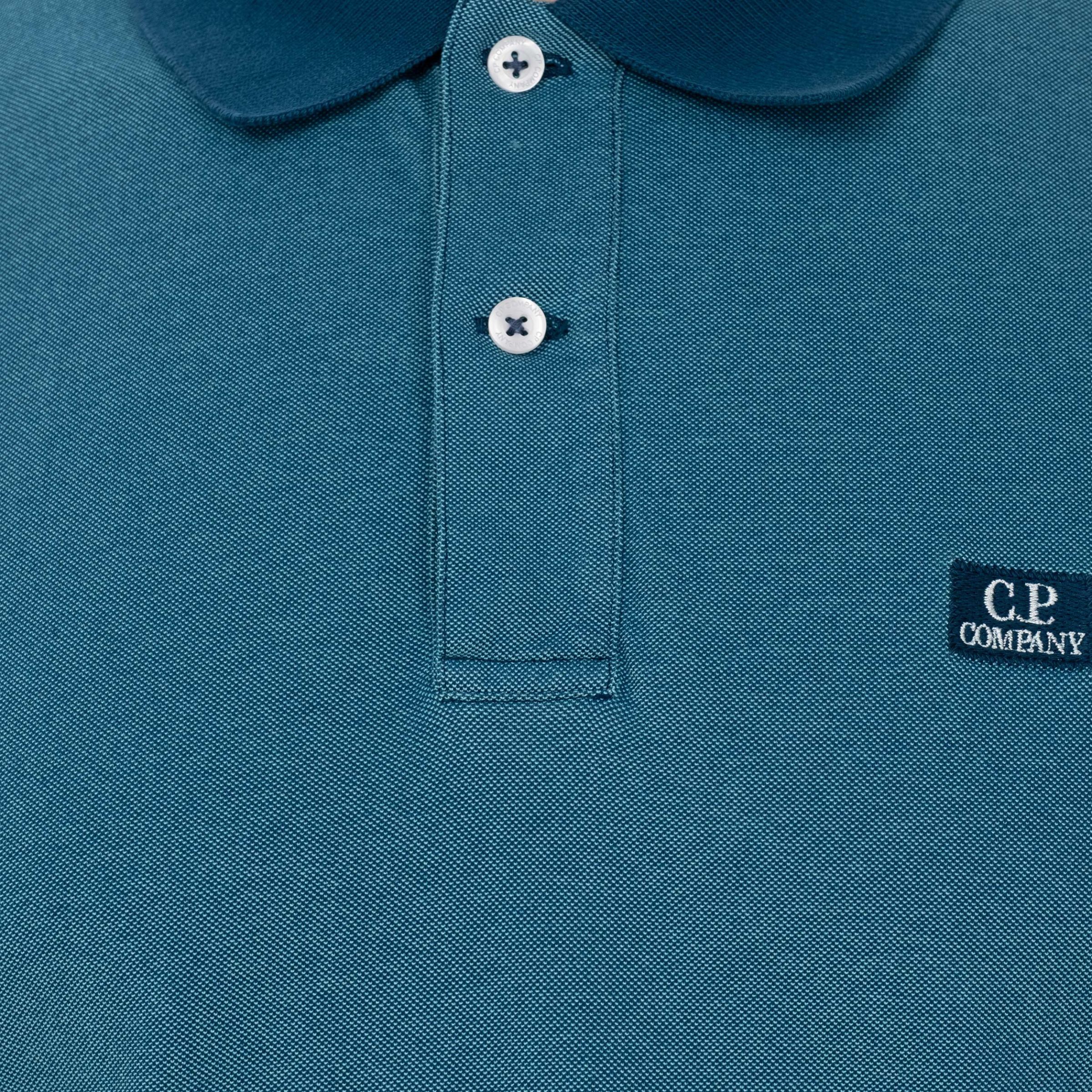 Поло C.P. Company темно-голубое