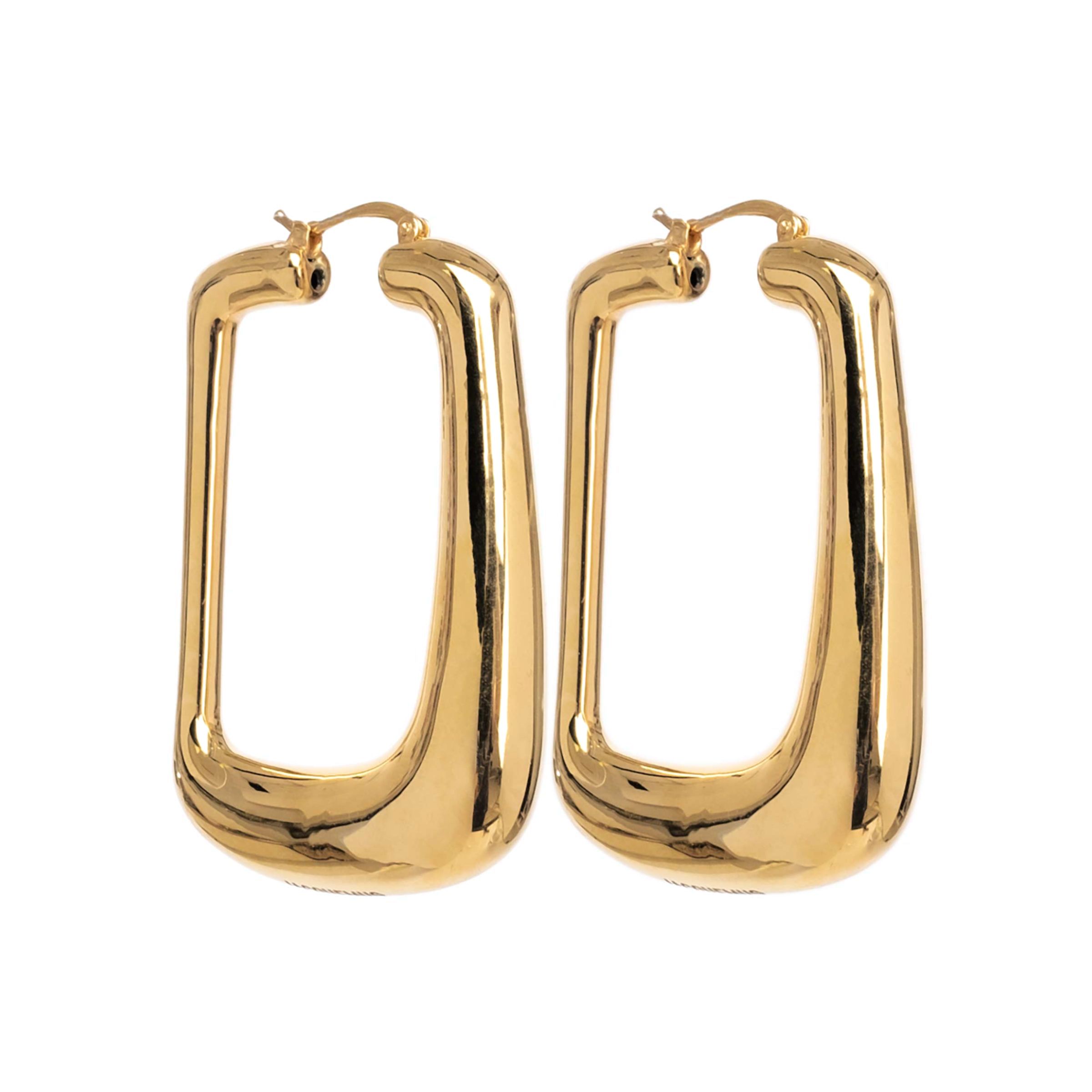 Серьги Jacquemus Les boucles Ovalo золотые