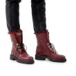 Ботинки на меху Giuseppe Zanotti Phillis бордовые