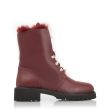Ботинки на меху Giuseppe Zanotti Phillis бордовые