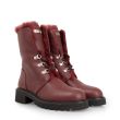 Ботинки на меху Giuseppe Zanotti Phillis бордовые