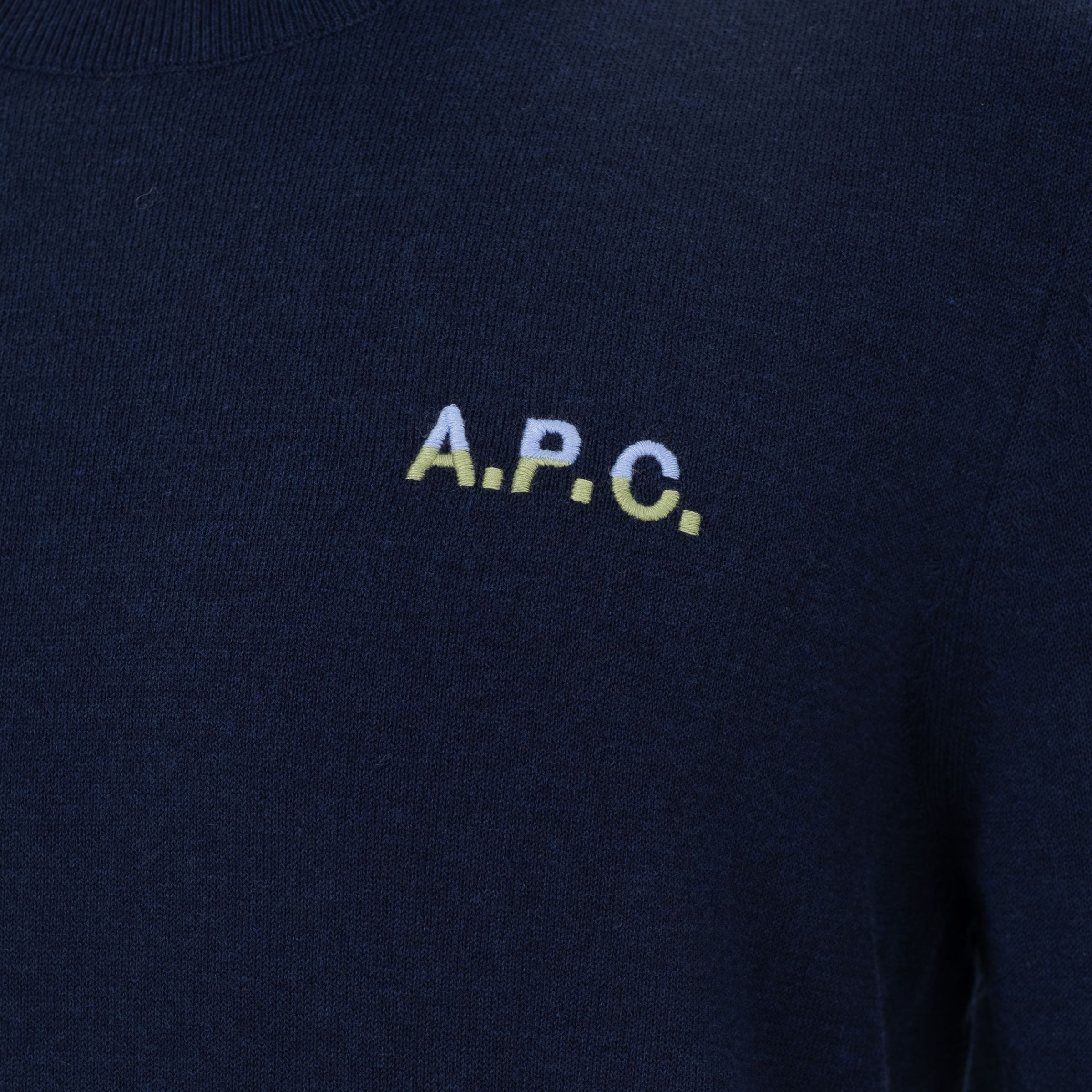 Світшот A.P.C. ALOIS темно-синій