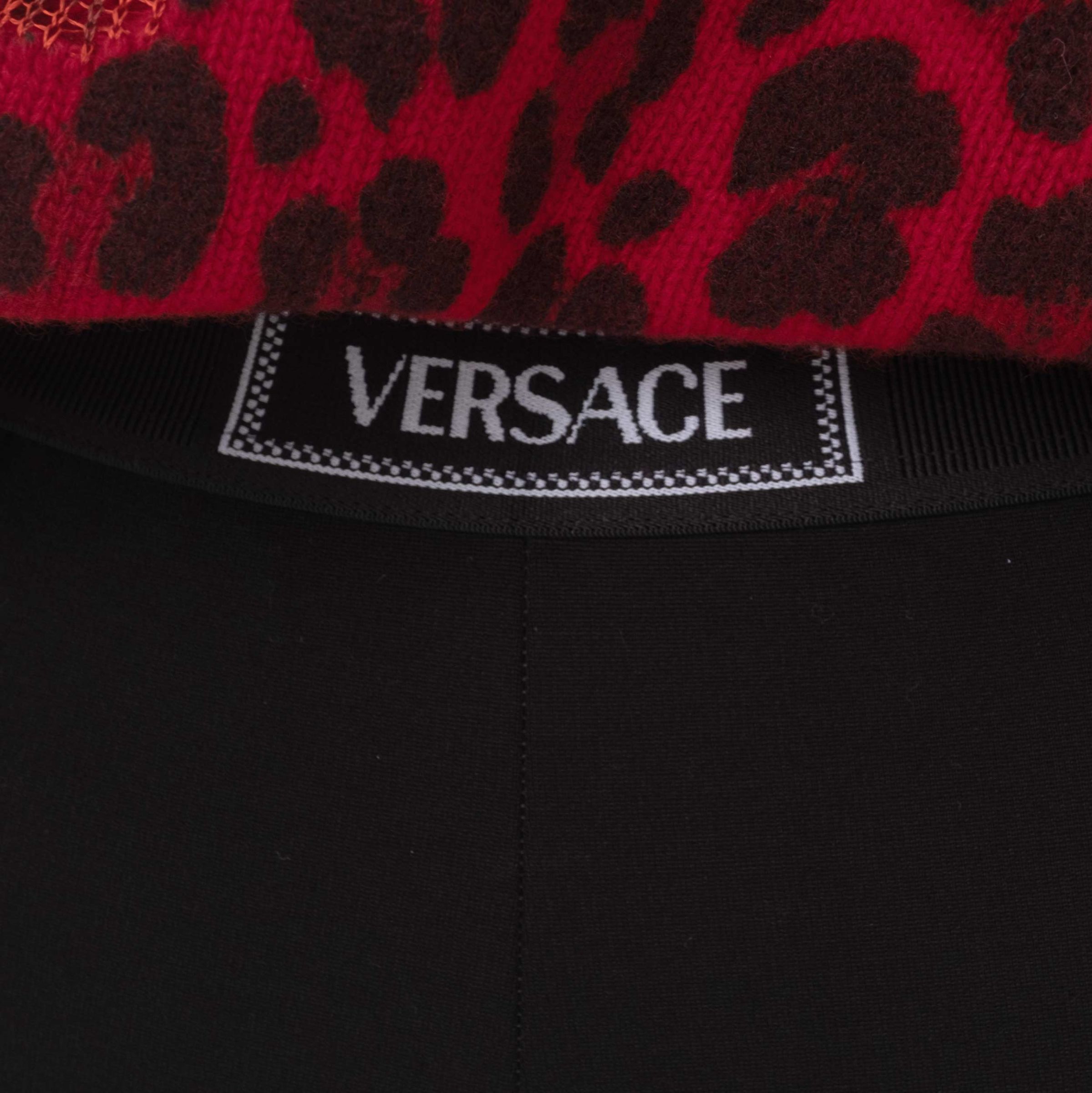 Леггинсы Versace черные