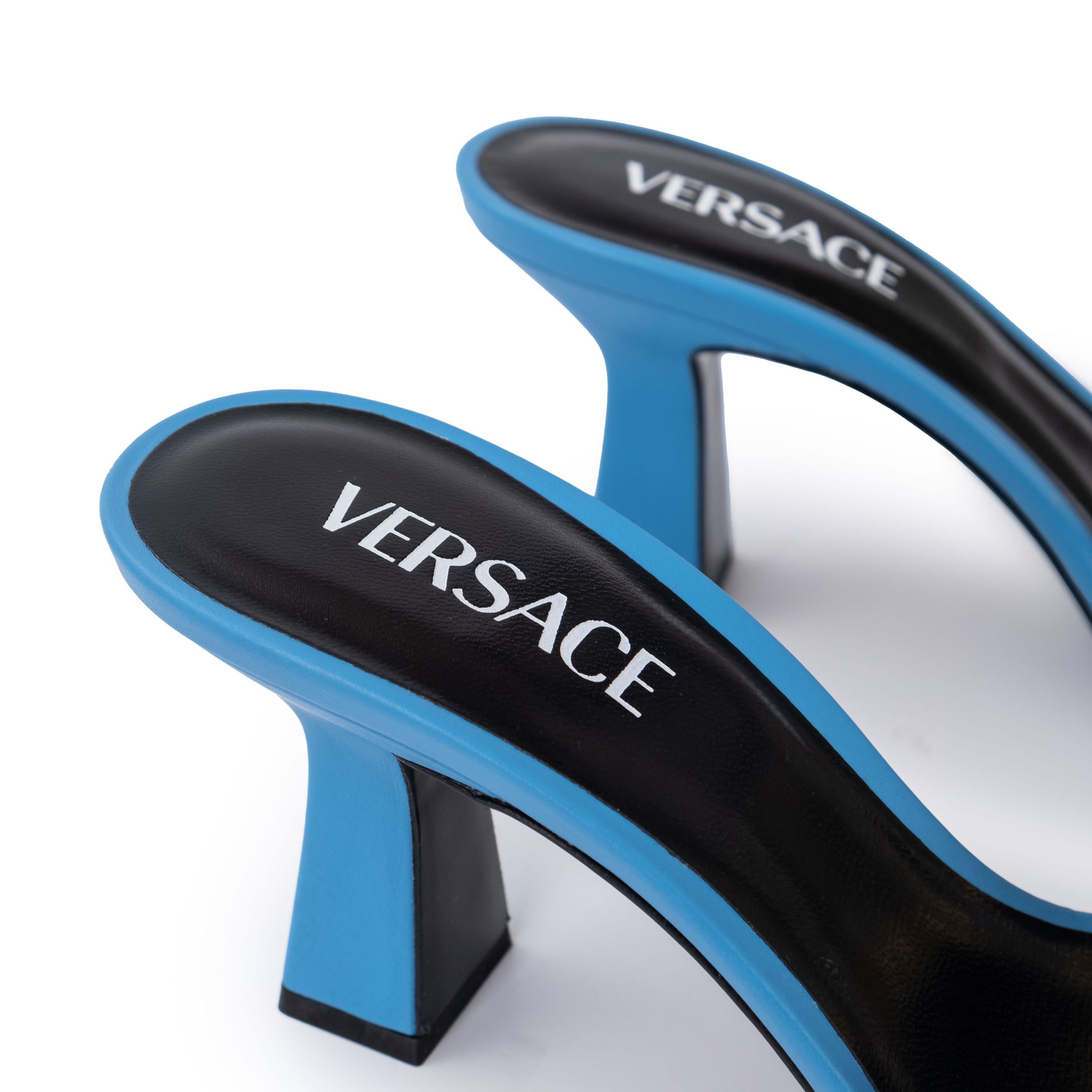 Мюли Versace голубые