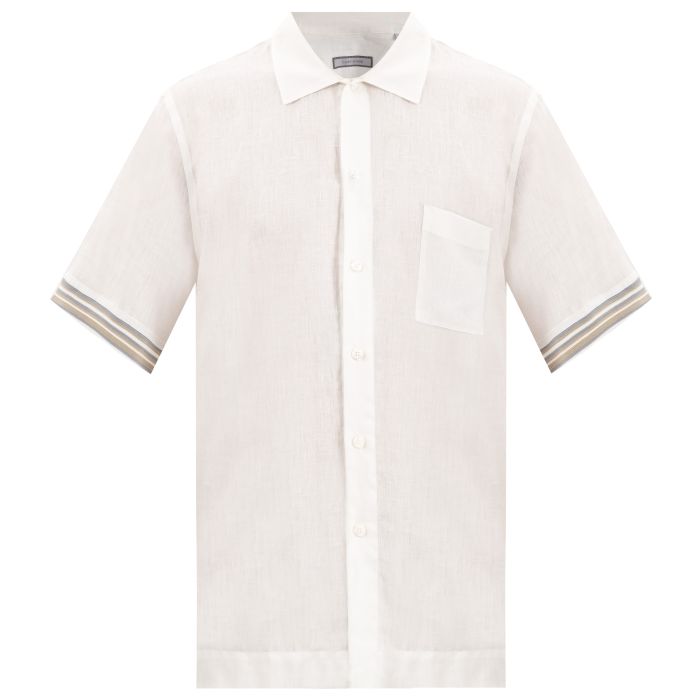 Рубашка с короткими рукавами Cortigiani белая