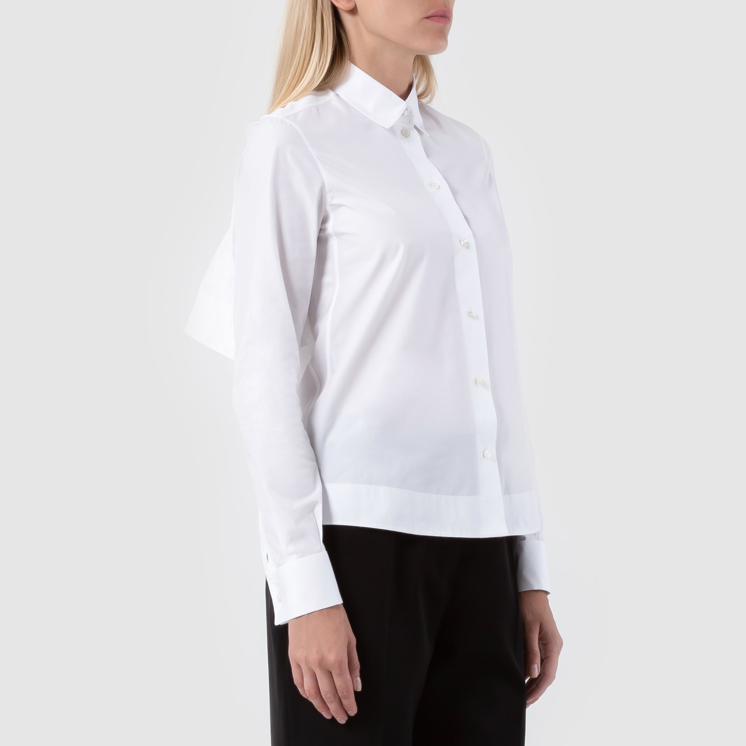 Рубашка с длинными рукавами Alaia белая