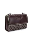 Сумка Tory Burch Fleming Pop Stitch  бордовая