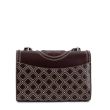 Сумка Tory Burch Fleming Pop Stitch  бордовая