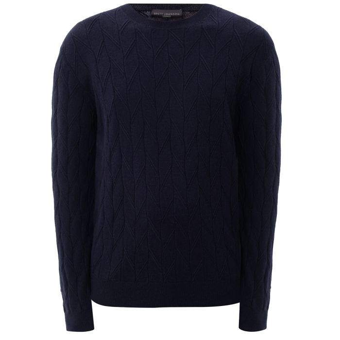 Пуловер Brett Johnson темно-синий