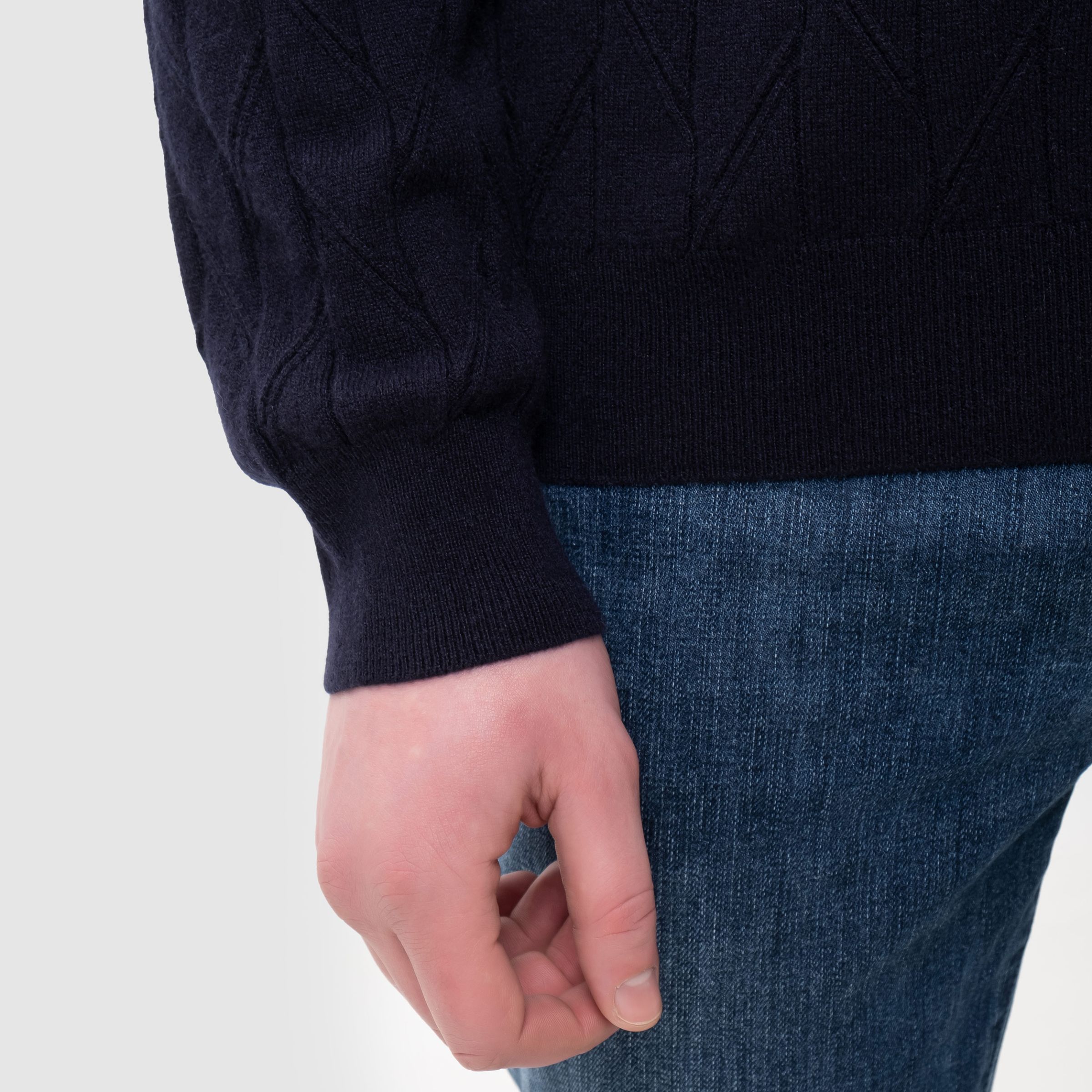 Пуловер Brett Johnson темно-синий