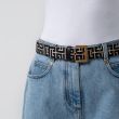 Ремень Balmain черно-бежевый