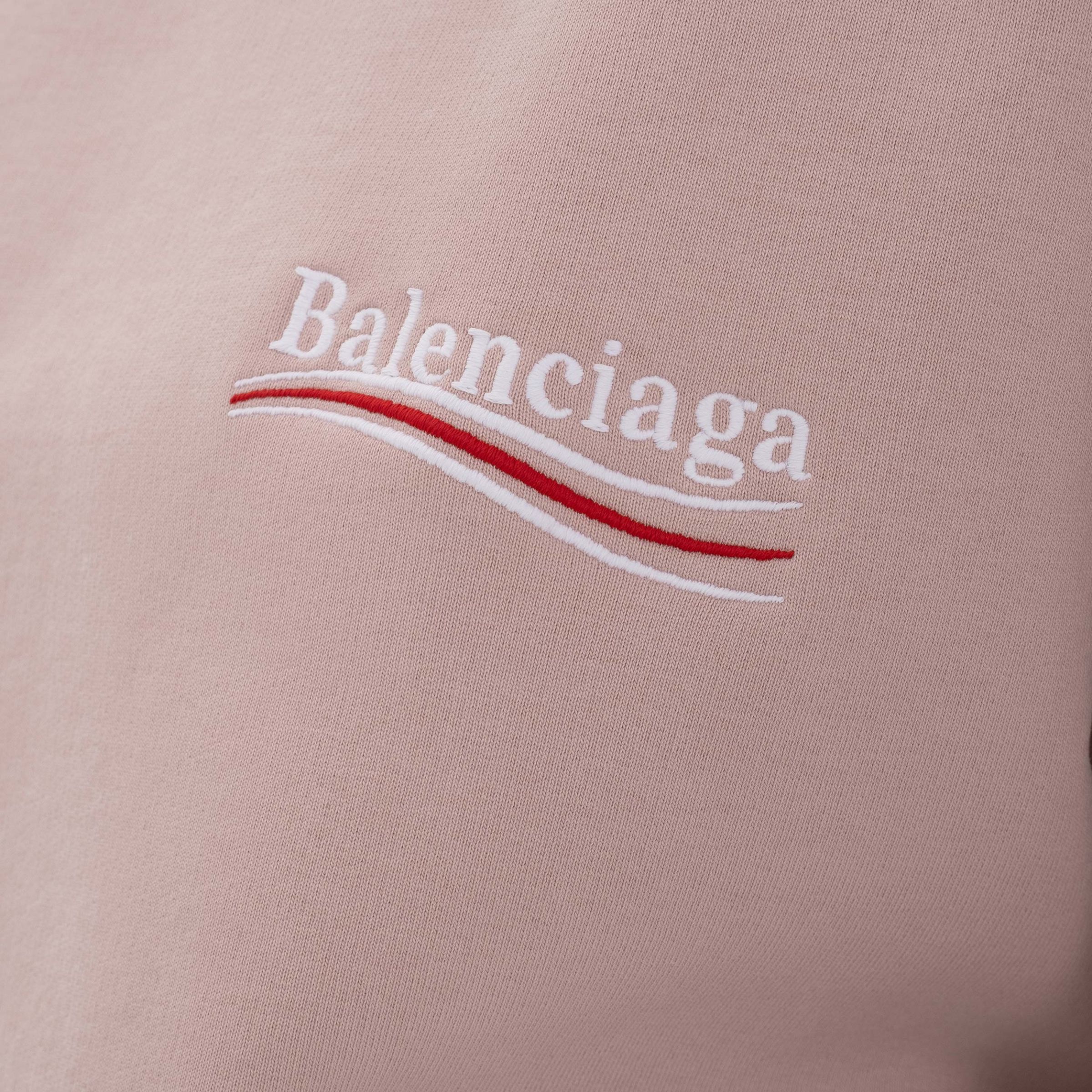 Худи Balenciaga Political Campaign розовое