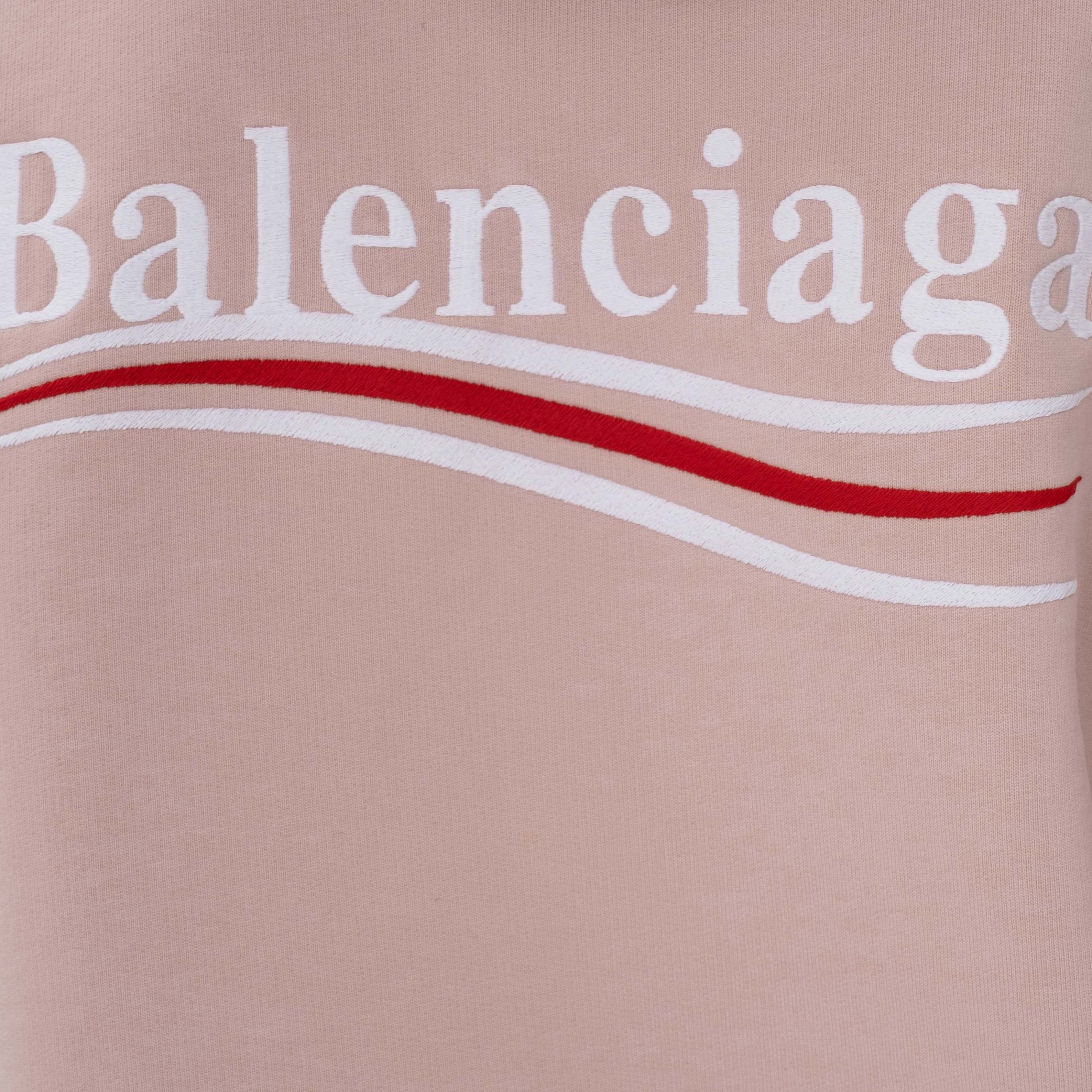 Худи Balenciaga Political Campaign розовое