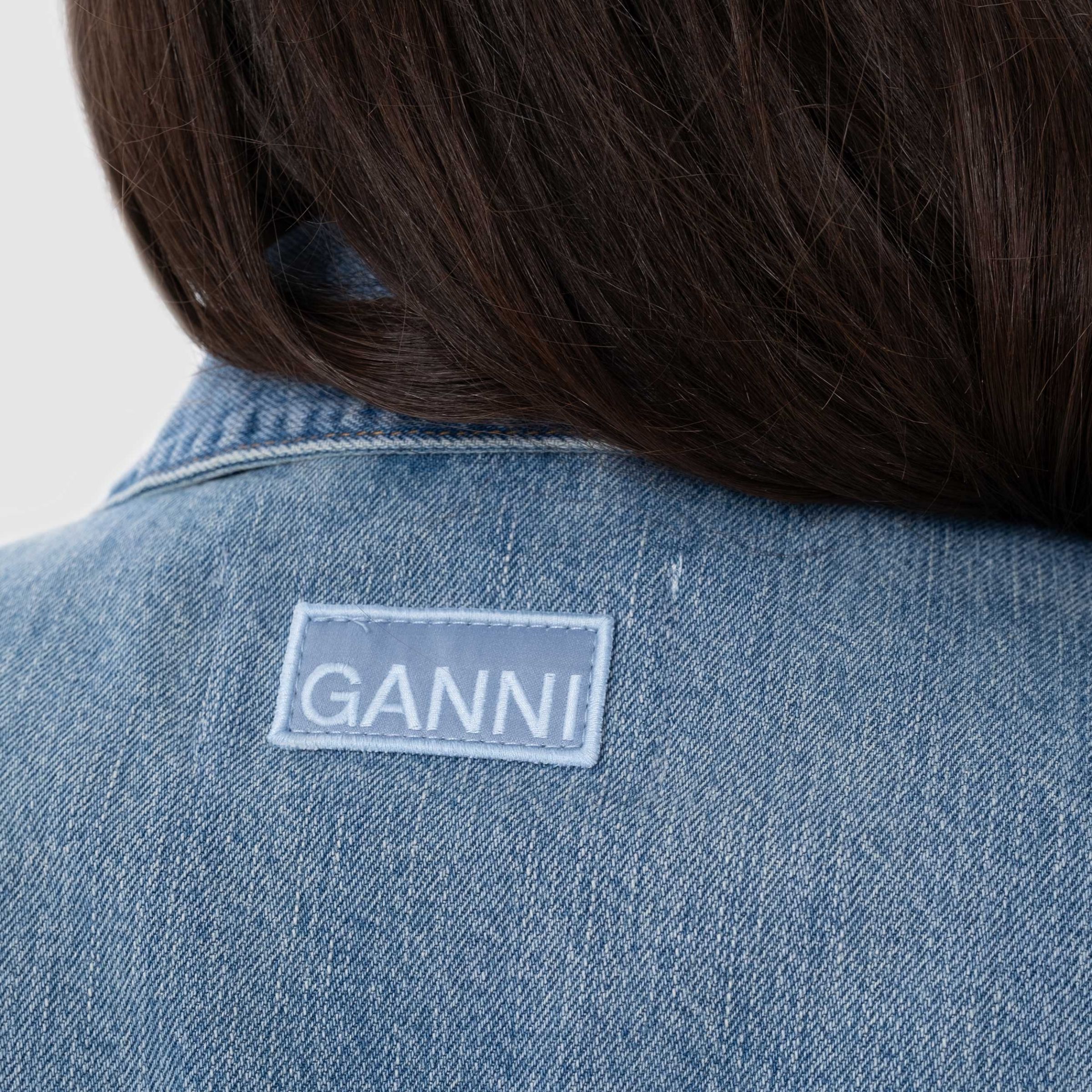Куртка Ganni блакитна