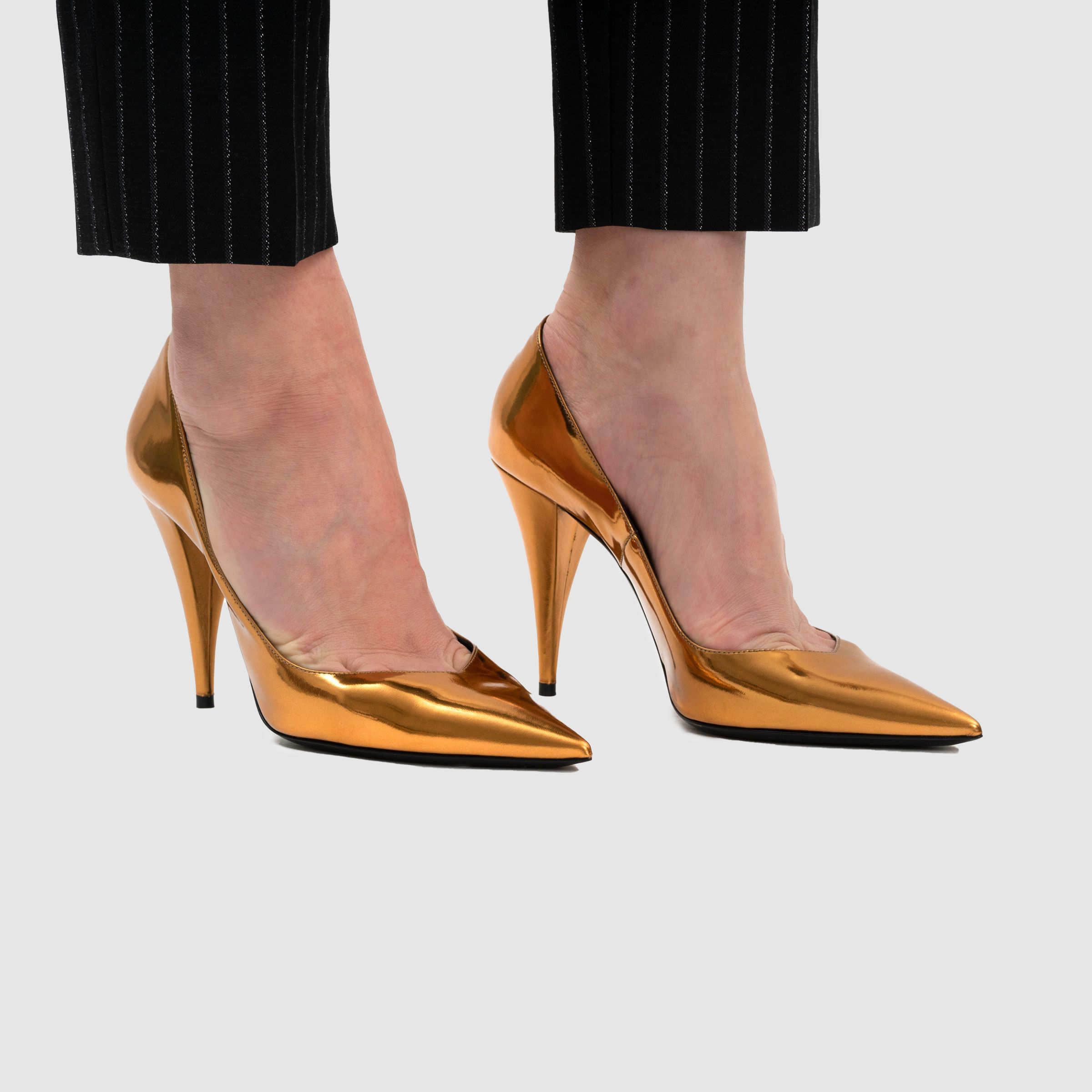 Туфлі Saint Laurent золоті