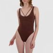 Купальник Jacquemus Signature коричневый