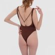 Купальник Jacquemus Signature коричневый