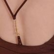Купальник Jacquemus Signature коричневый