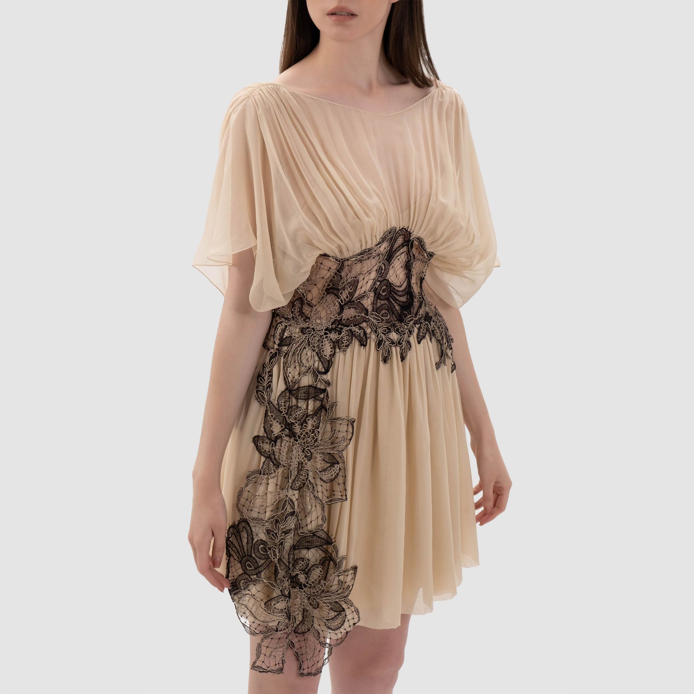 Платье Alberta Ferretti бежевое