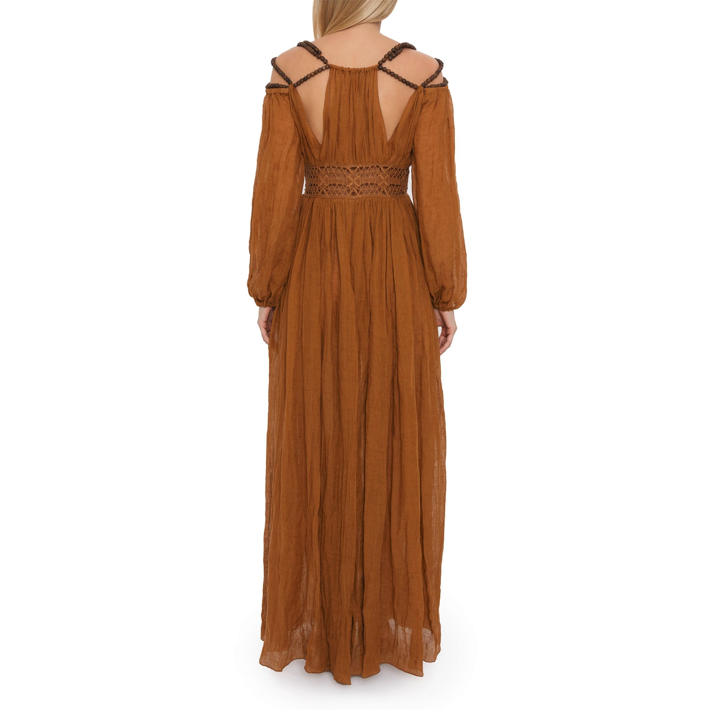 Платье Alberta Ferretti коричневое